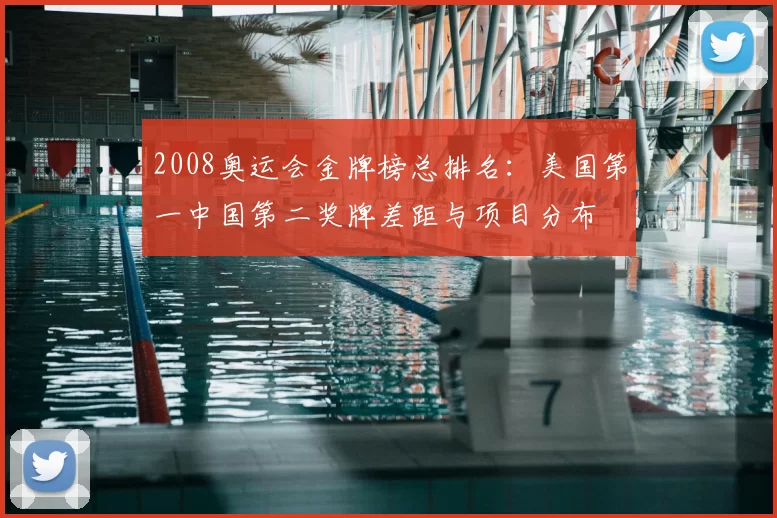 2008奥运会金牌榜总排名:美国第一中国第二奖牌差距与项目分布
